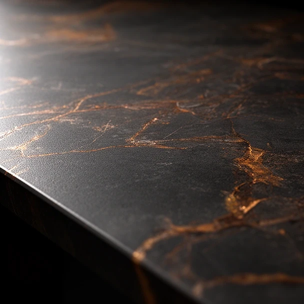 Laurent Dekton top with bronze veining