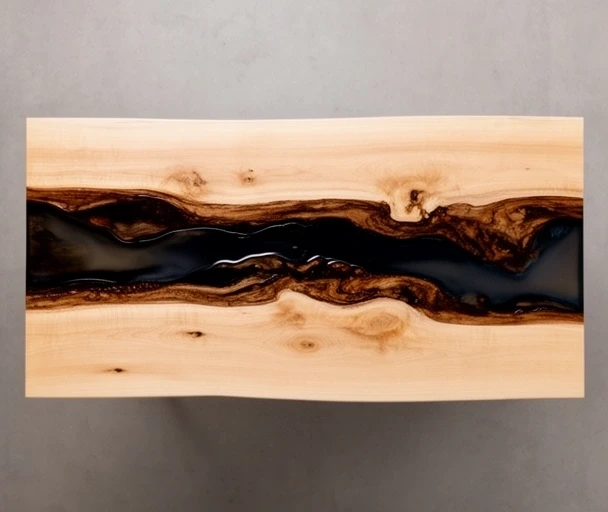 Resin infused top swatch